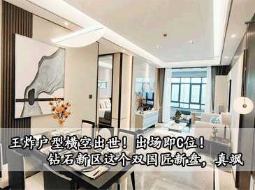 王炸戶型橫空出世！出場即C位！鉆石新區這個雙國匠新盤，真颯