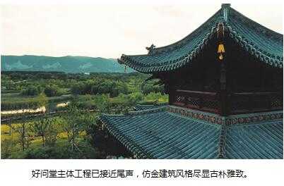 仿古建筑開啟穿越之旅 汾河景區雁丘園美景初現 